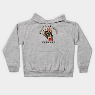 Flamin' Krampus Is On Fire - Official Holiday Tee From Binge-Watchers Podcast Kids Hoodie